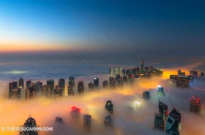 繁华的都市夜景高清图片