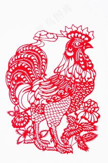 鸡年窗花剪纸图片