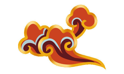 中国风中式国潮敦煌云纹祥云插画图案云朵云彩元素PSDAI设计素材