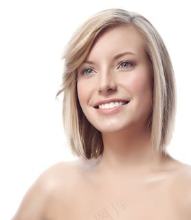 裸肩美女齐肩短发发型图片