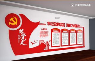 党建会议室文化墙设计