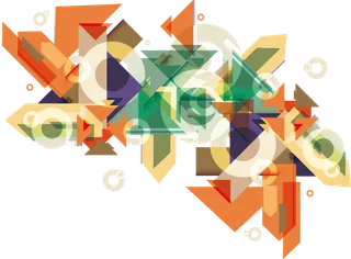 不规则图形彩色素材