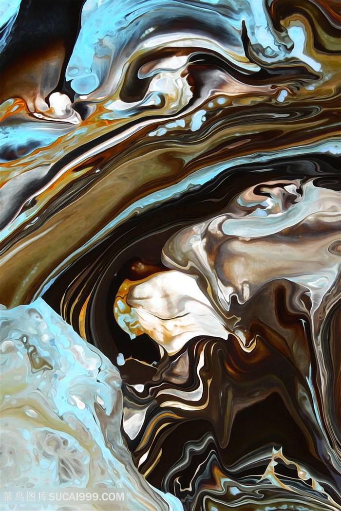 抽象水彩油画艺术画