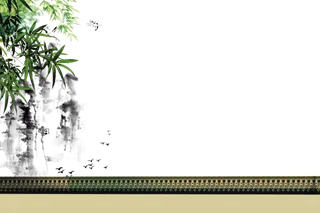 山水画素材中国风水墨画素材元素中国画