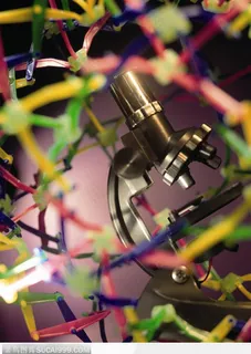 生化试验室-彩色的DNA分子结构模型 生化试验室-彩色的DNA分子结构模型