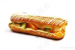 沙拉酱水果健康蔬菜西餐热狗白底图