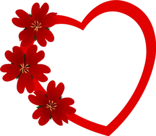 爱心红色卡通