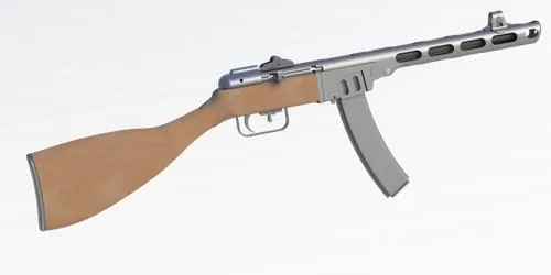 PPSh-41 PNG免抠(500x250)