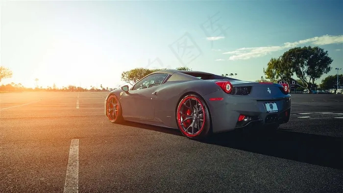 法拉利跑车汽车素材图