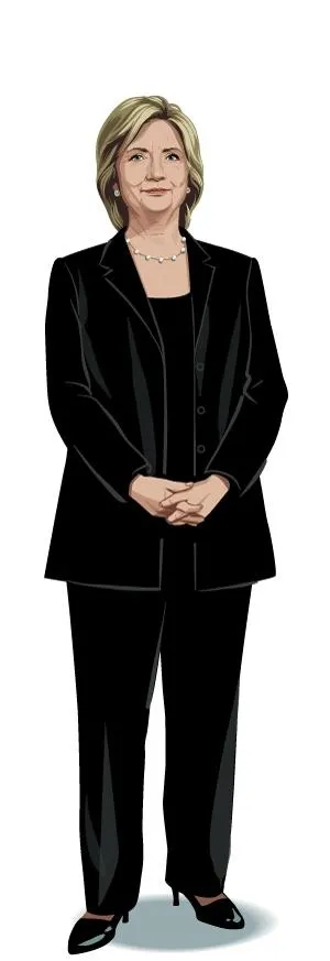 希拉里克林顿 PNG免抠