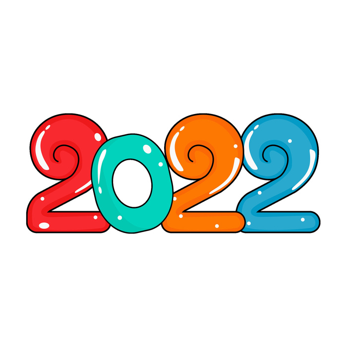 卡通新年2022春节虎年字体艺术字LOGO图标海报插画设计素材