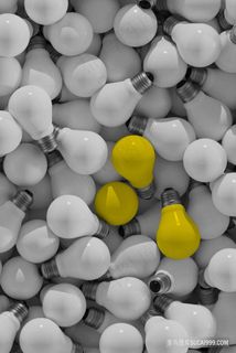 唯美灯泡高清装饰画