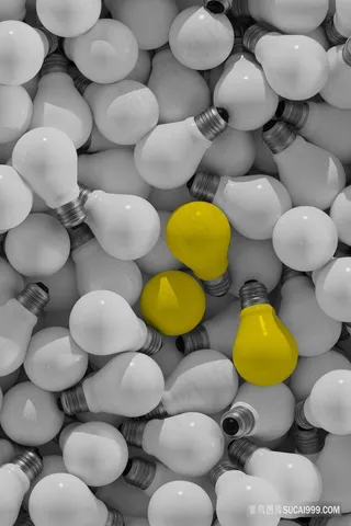 唯美灯泡高清装饰画