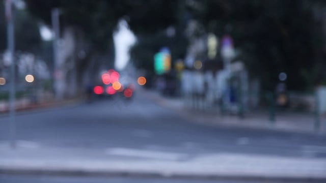 行人, 汽车, 模糊, 路, 人行道, 交通, 城市, 人们