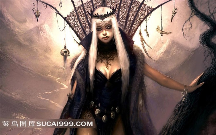 性感妩媚的美女插画素材