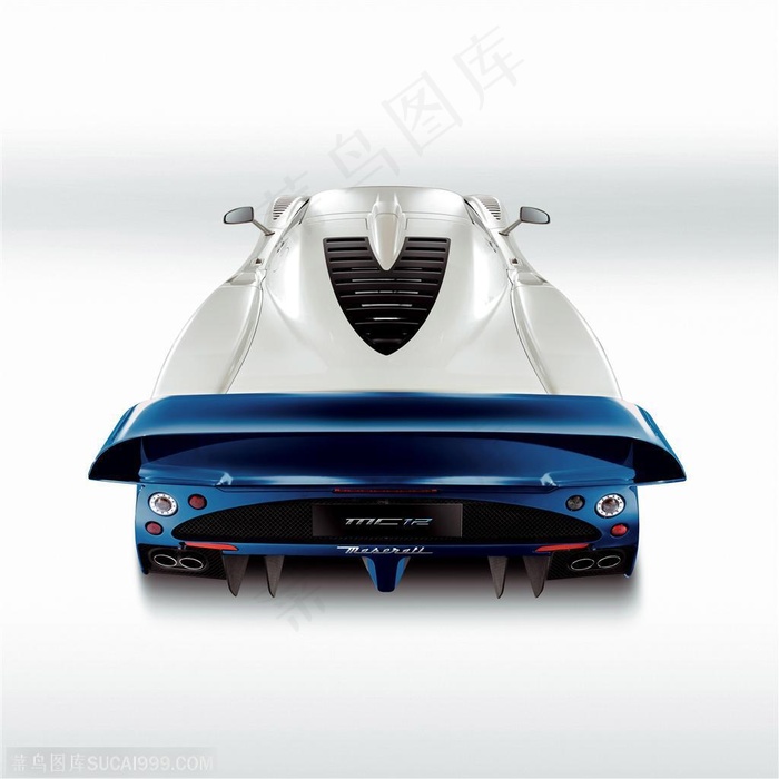 超级跑车-玛莎拉蒂背面图片素材
