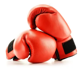 红色的拳击手套高清摄影图片