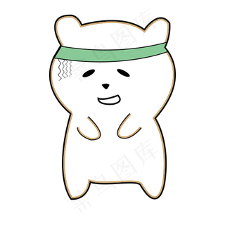 黑线尴尬熊表情