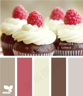 冬天系配色色卡色彩搭配