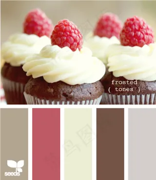 冬天系配色色卡色彩搭配