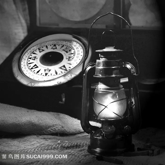 复古怀旧装饰画素材煤油灯