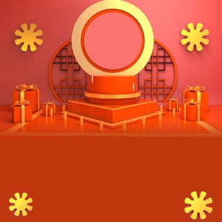 立体C4D场景电商首页主图直通车促销banner海报背景PSD素材