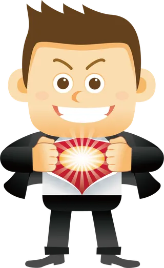 男孩超人卡通简笔少儿兴趣班