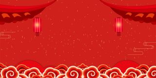 2022虎年新年春节卡通模板喜庆节日背景