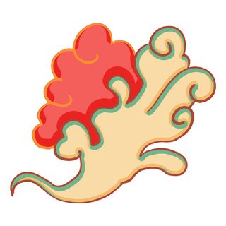 中国风中式国潮敦煌云纹祥云插画图案云朵云彩元素PSDAI设计素材