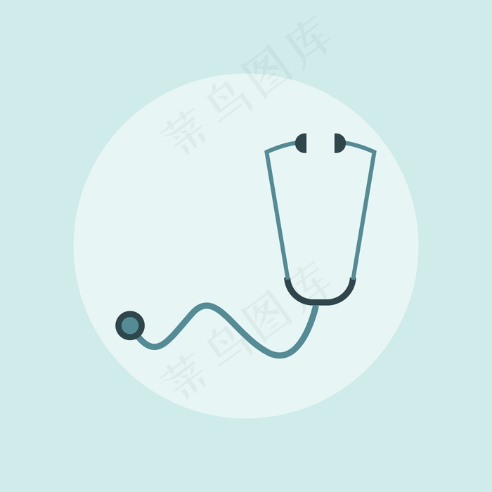 医生听诊器卡通素材