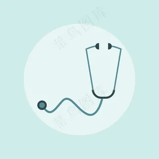 医生听诊器卡通素材