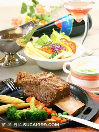 美味诱人的西餐