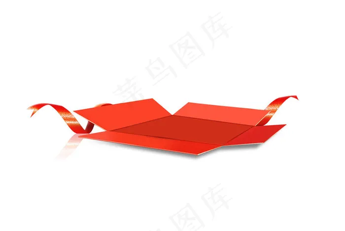 打开的纸盒素材