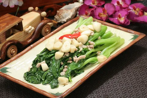 生炒菜心  12元 (2)