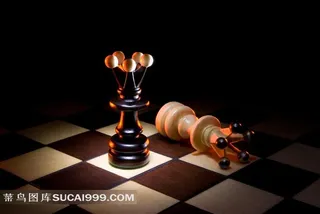 国际象棋棋子写真高清图片