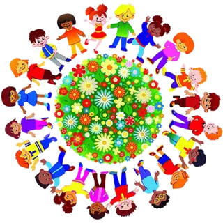 祖国花朵卡通简笔拉手少儿兴趣班