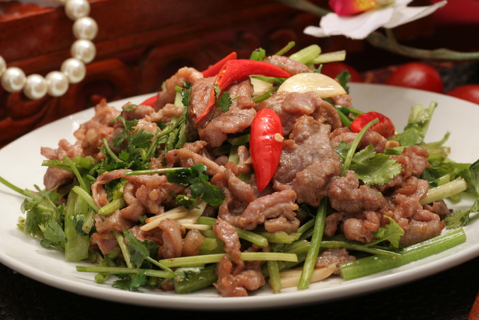 小炒山羊肉 (2)