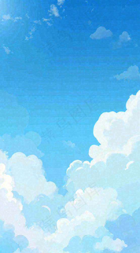 蓝天白云夏天