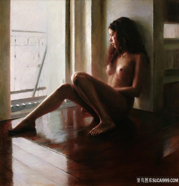 裸体女士女性油画装饰画