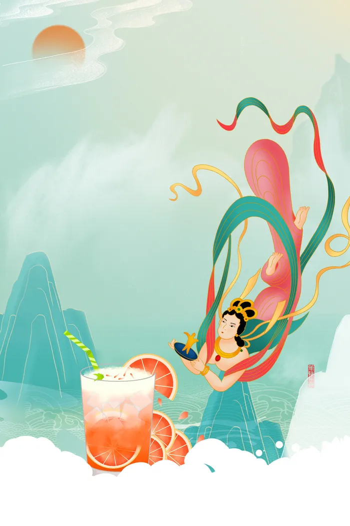 中式古典国潮来袭海报展板宣传背景图PSD设计PS模板素材(2362x3543)psd模版下载