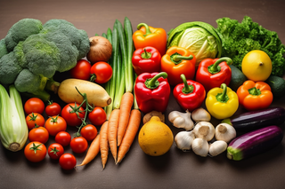 有机蔬菜水果摄影图