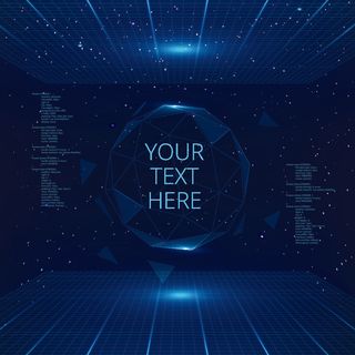 科幻未来科技操作仪表盘HUD元素图游戏UI图标界面边框矢量AI素材