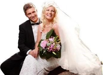 新婚夫妇 PNG免抠(346x250)