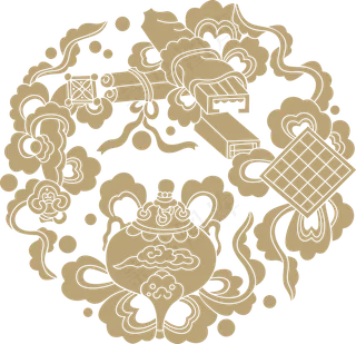 中国风传统吉祥寓意图案古代喜庆祥瑞纹样纹饰PNG免抠