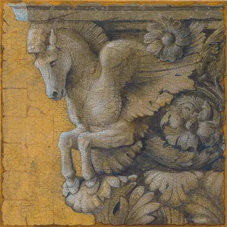 骑士骏马艺术插画