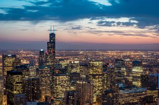 璀璨城市灯光景观图片