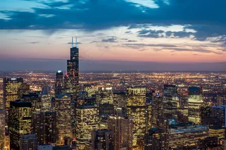 璀璨城市灯光景观图片