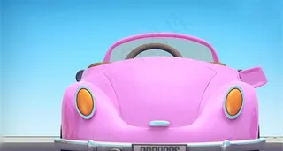 粉红色嘟嘟跑车