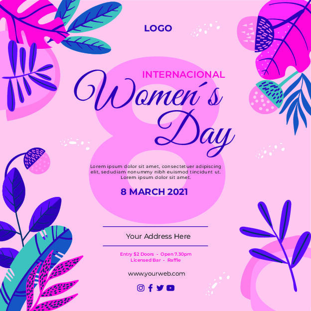 三八妇女节女神节贺卡素材