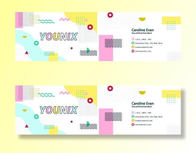 精美国外名片设计模板矢量素材